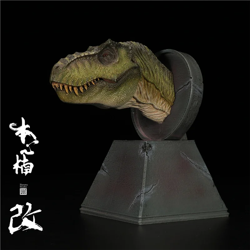 Jurassic Dinosaur Tyrannosaurus Rex Head Statue With Strong Magnetic Refrigerator Magnet Desktop Collection Car Ornament