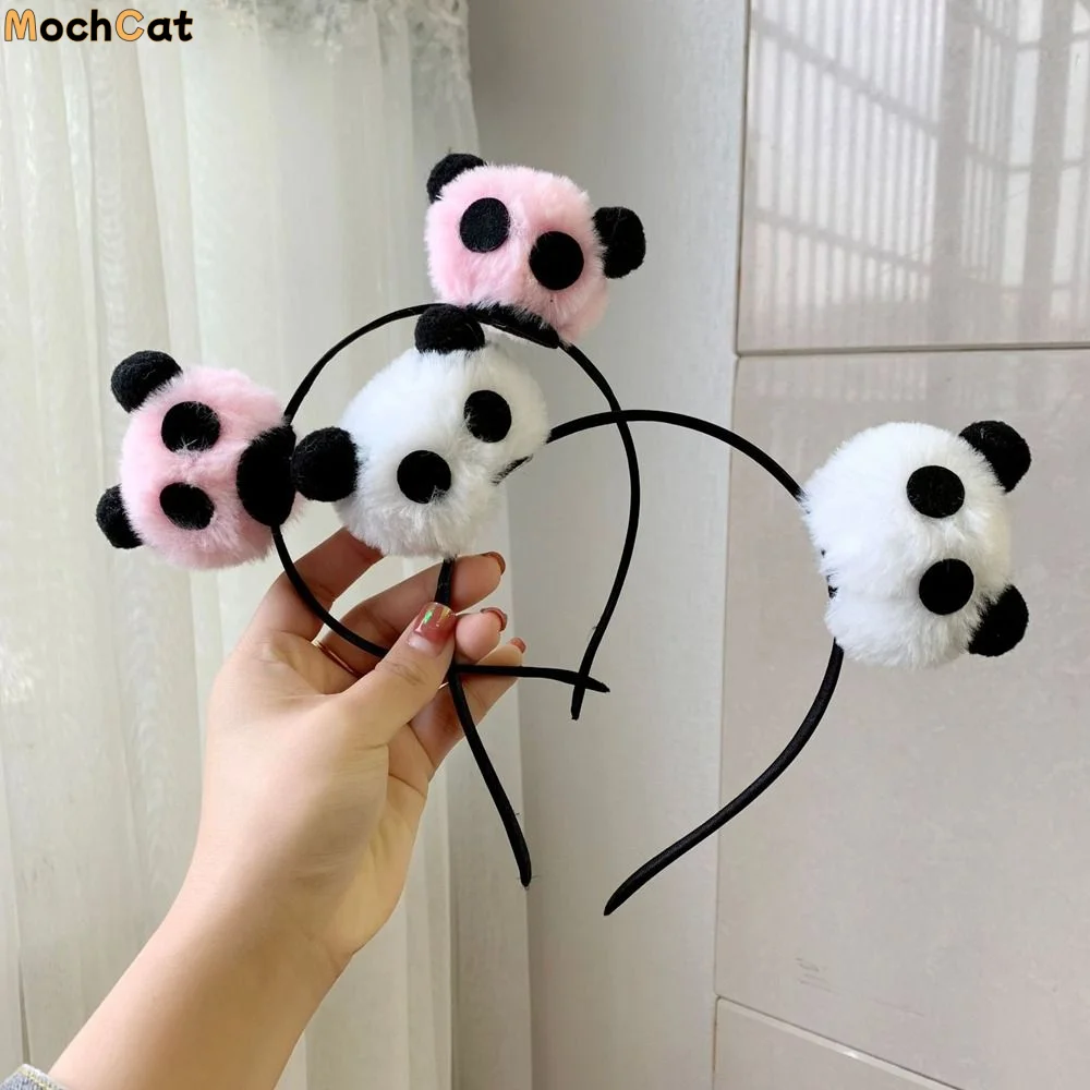 

Плюшевая повязка на голову в китайском стиле с пандой, заколка для волос, мультяшная повязка для волос, обруч для волос, детская повязка для волос