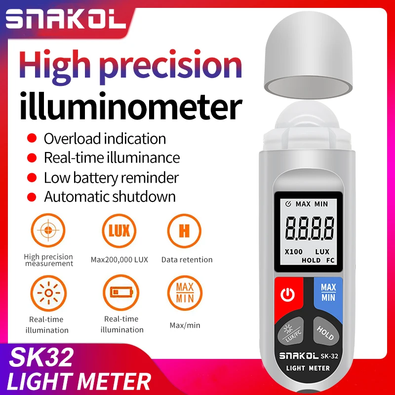 SK32 Lux Meter 0~20…
