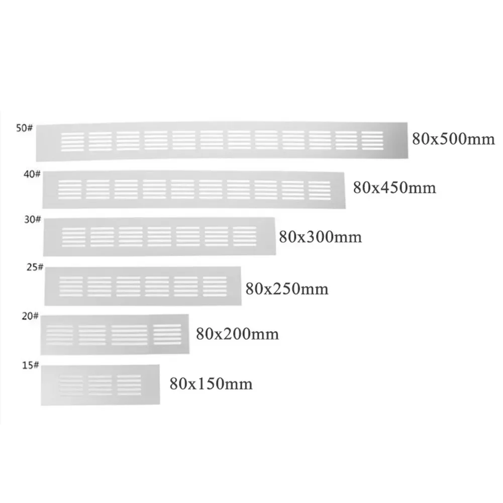 Wall Air Ducting Ventilation Grille Cover Cupboard Aluminum Alloy Perforated Sheet Heating Cooling Vents partsVentilation Grille