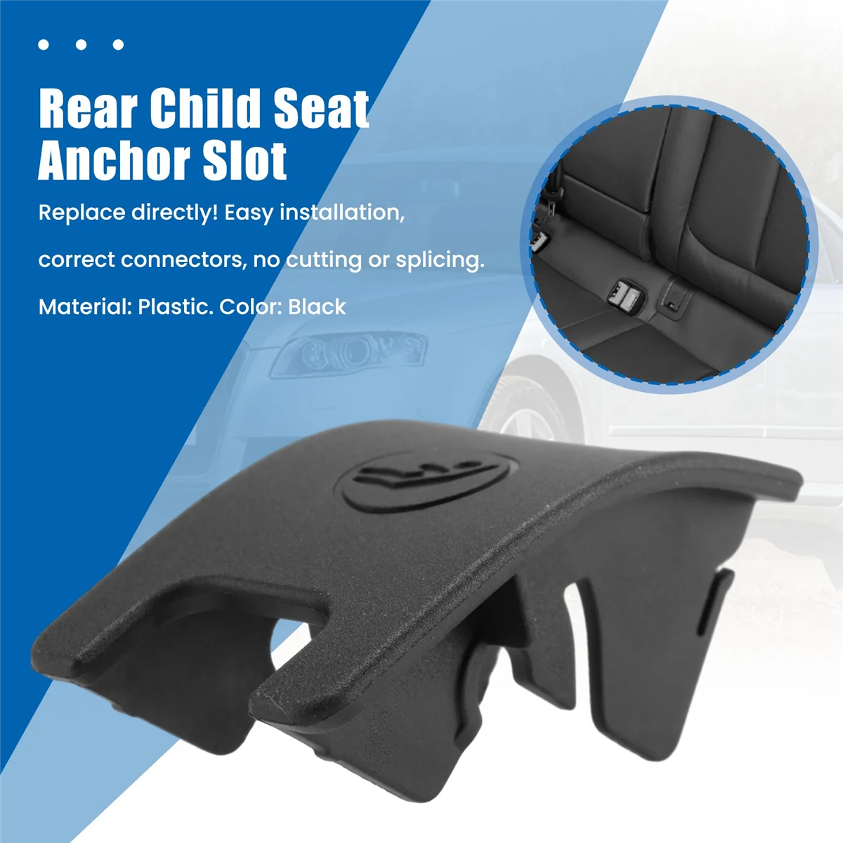 مرساة مقعد الطفل الخلفي للسيارة ، زر غطاء غطاء فتحة Isofix لـ A4 09-16 ، 8T0887187