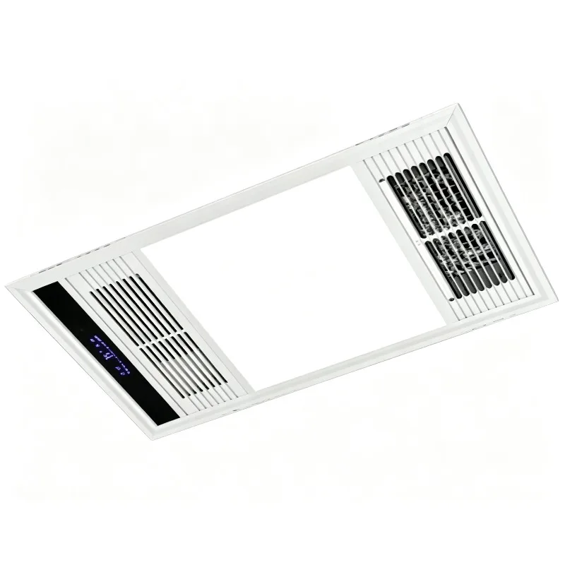 Bathroom Exhaust Fan Heater with LED Light - 4 in 1 Ceiling Mounted Ventilation, Heating, Lighting & Yuba for Bathroom
