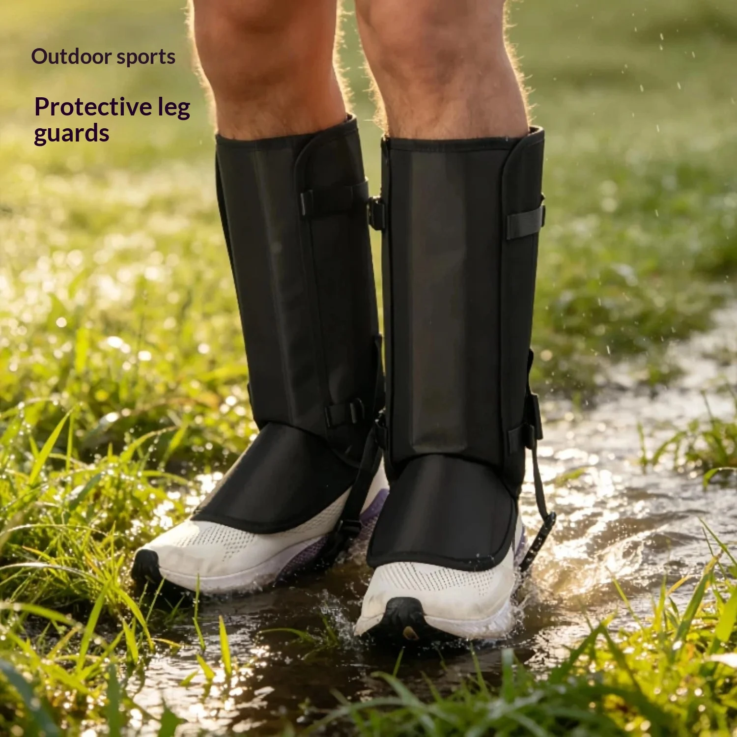 Snake Gaiters Leg Guards Waterproof Snake-Chaps Breathable Anti-Snake Gaiters Snake Bite Protection Snake Proof-Chaps Adjustable