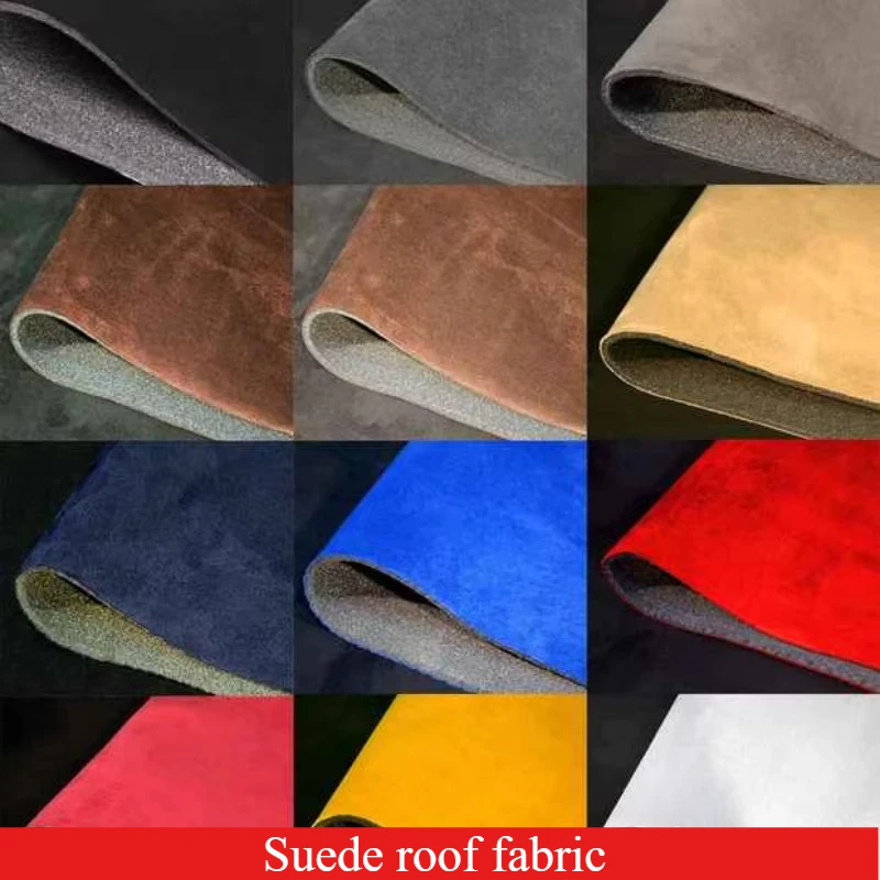 Car Roof Suede Fabric Alcantara Lining Headliner Sky Foam Back for Auto RV Interior Trim Protect Aging Broken DIY Material Wrap