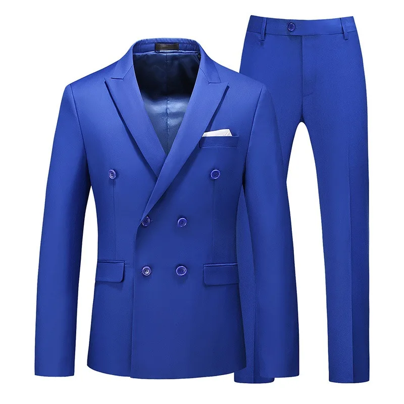 J48 Spring and Autumn Suit Men\'s Slim Business Suit Groom Handsome British Thin Small Suit