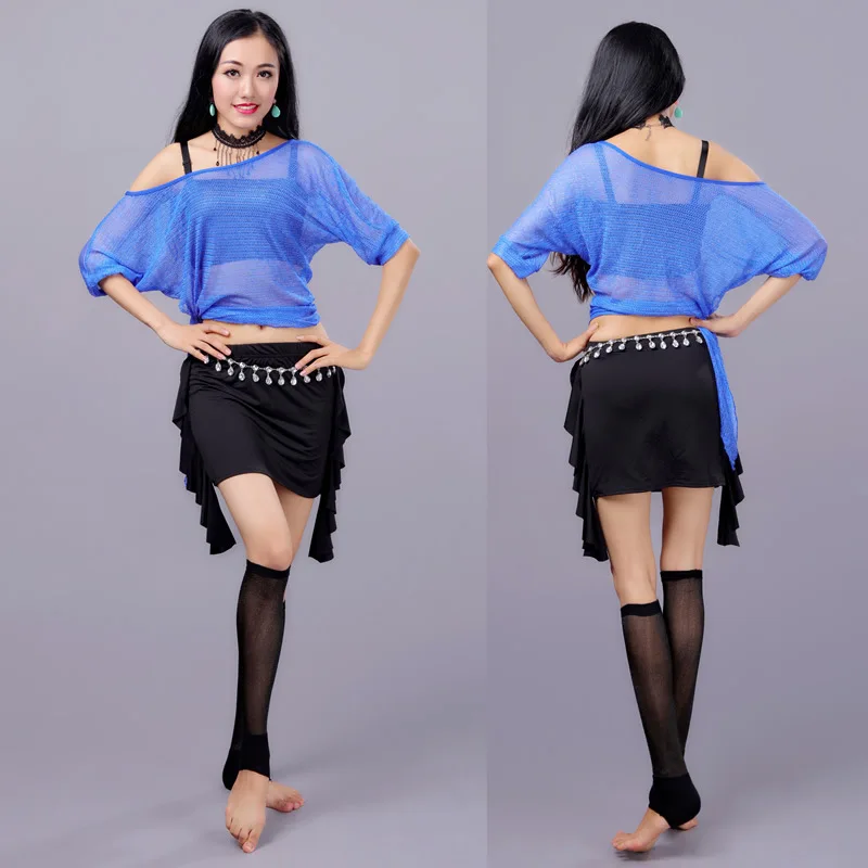 Nuevo traje de práctica de danza del vientre Sle Original, traje de baile de Colion de Color, disfraz de actuación, Top y falda para mujer