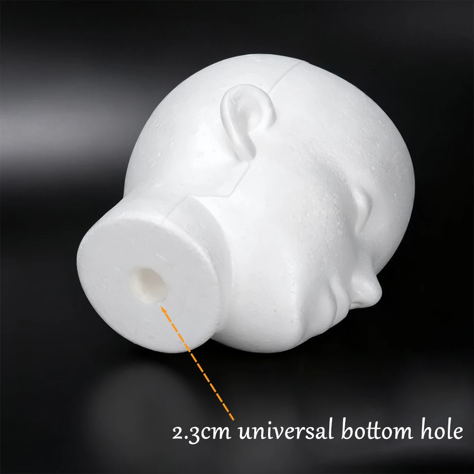 Anime Foam Mannequin Head Stable Lightweight Wig Display Stand for Jewelry Headwear Hat Display Stand Manikin Foam Head Model view 2