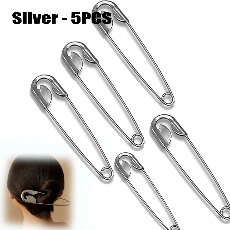 

1/3/5 шт. Большая металлическая заколка для волос, модный аксессуар 2026 года, очень большая заколка-краб для фиксации волос