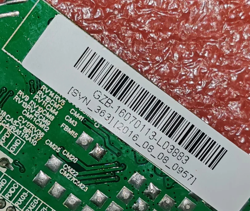 اللوحة الأم للتلفزيون LED HK.T.RDA8501V01، تم اختبارها جيدًا، تظهر الصور المادية المزدوجة AV + VGA + HDMI + USB + RF