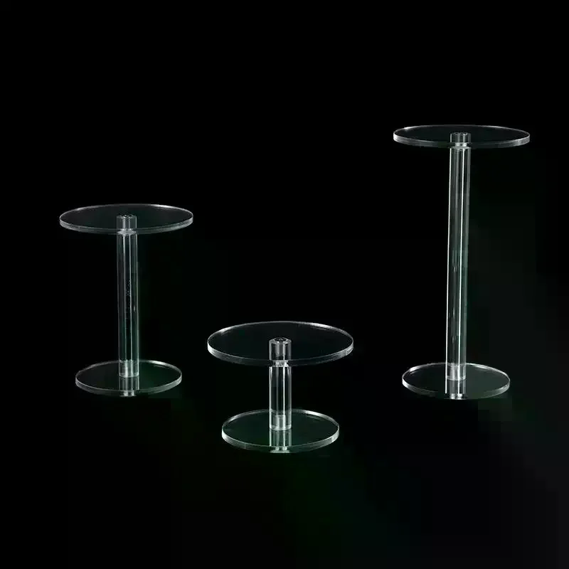 Transparent Frame Round Jewelry Display Stand Acrylic Clear Bracelet Organizer Shelf Jewelry Storage Rack
