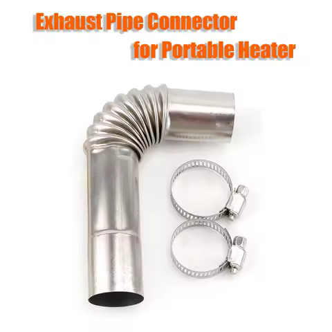 25mm &amp; 26mm Exhaust Pipe Tube Elbow Connector For Portable Diesel Heater Caravan Camper VAN