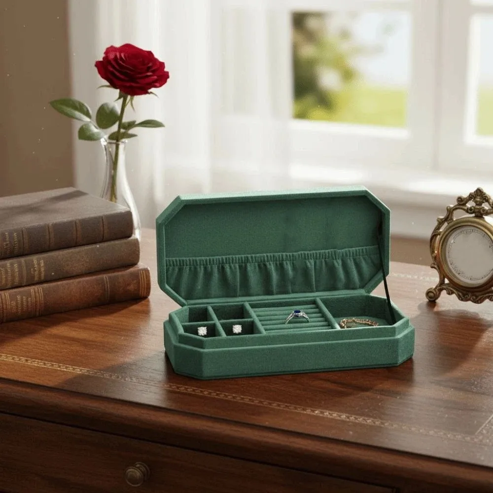 

Rings Necklace Jewelry Packing Bag Large Capacity Organizer Jewelry Storage Case Bracelet Earrings Square Jewelry Box Gift