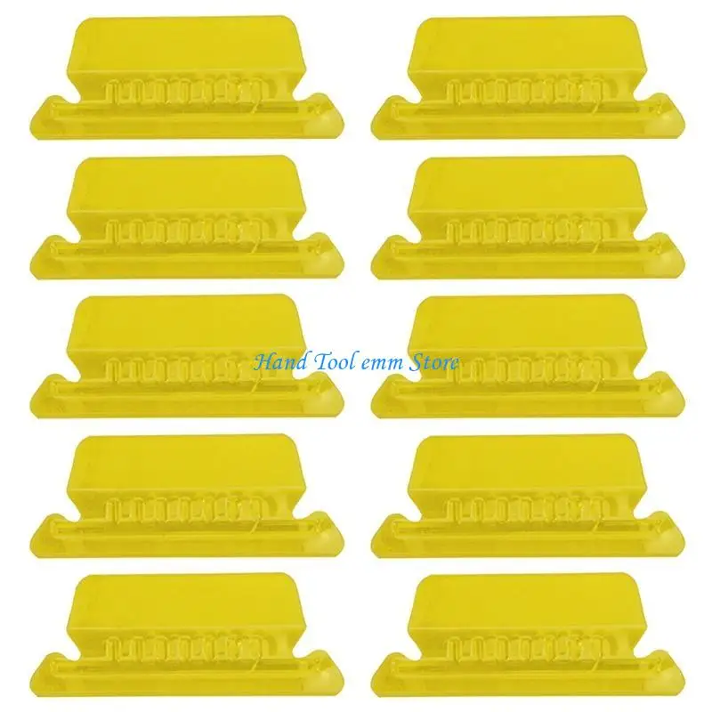 H37F 10pcs Tab thư mục tab Tệp nhựa có thể chèn để thư mục 2 inch