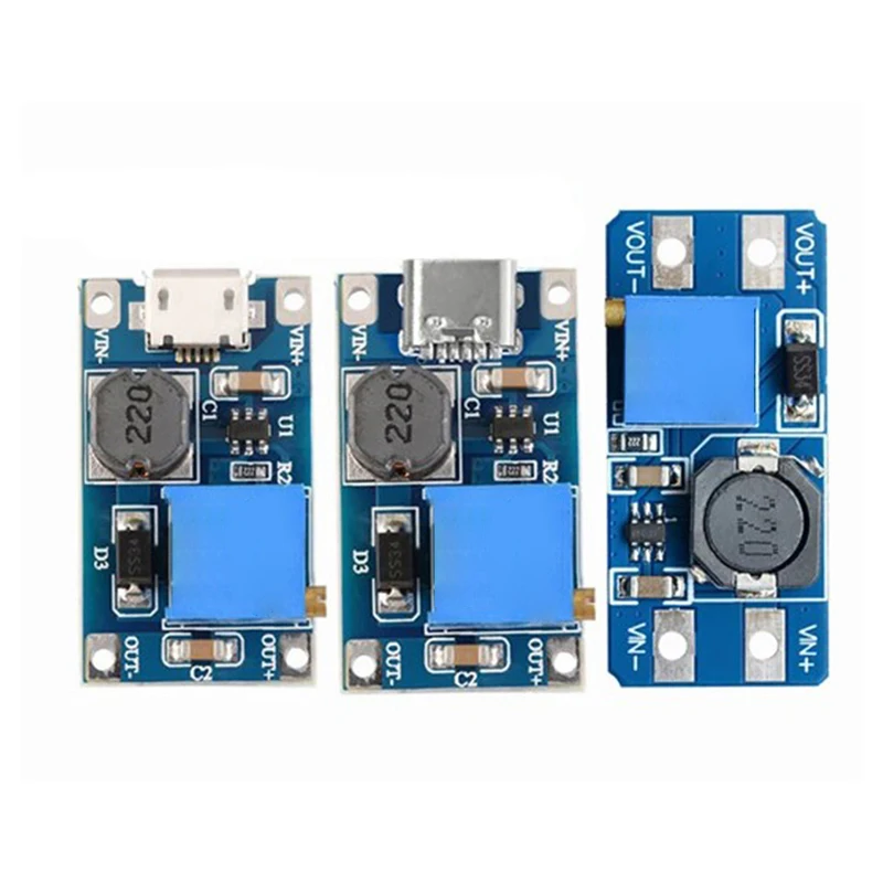 

10PCS MT3608 DC-DC Step Up Converter Booster Power Supply Module Boost Step-up Board MAX output 28V 2A