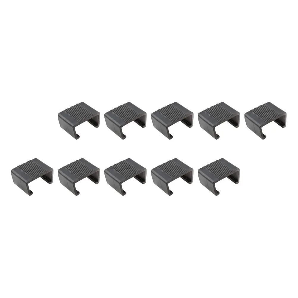 

10 Pcs Rattan Chair Sofa Clamps Outdoor Furniture Fasteners Plastic Square Leg Patio Wicker Clips