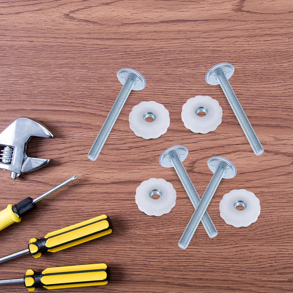 6 Pcs Child Playpen Screws Baby Gates Door (iron) Pressure Mounted Kids Crib Threaded Rods Bolt