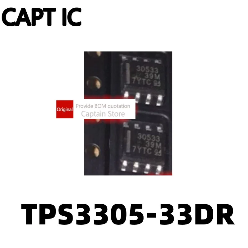 5ชิ้น TPS3305 30533 SOP8 TPS3305-33DR