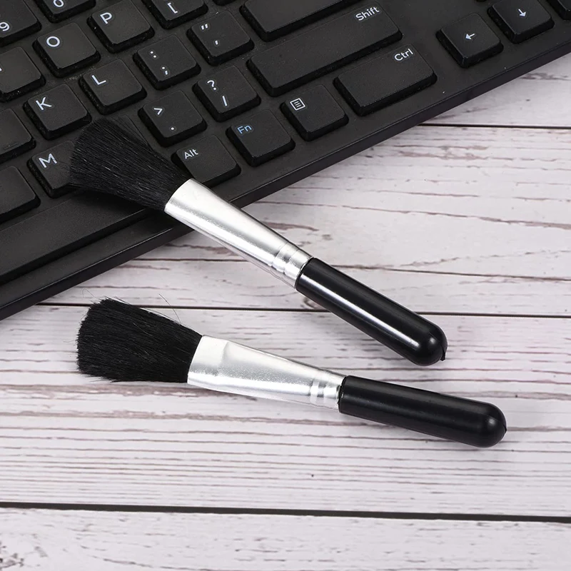 Small Portable Plastic Round Handle Anti Static Clean Brushes Computer Keyboard Laptop Electronics Camera Cleaning Brush Duster