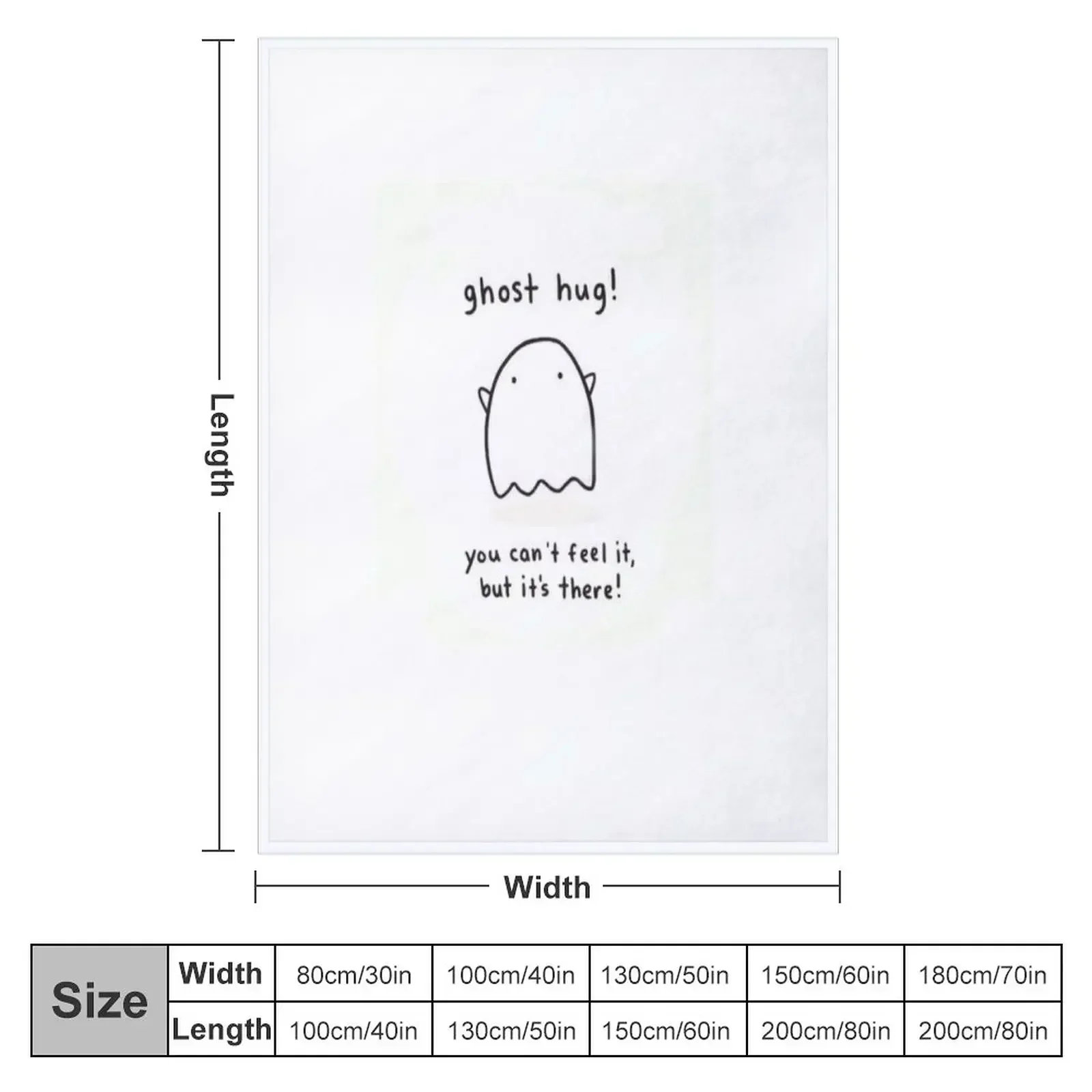 t-shirt ghost hug Throw Blanket Decorative Throw Hairys Blankets