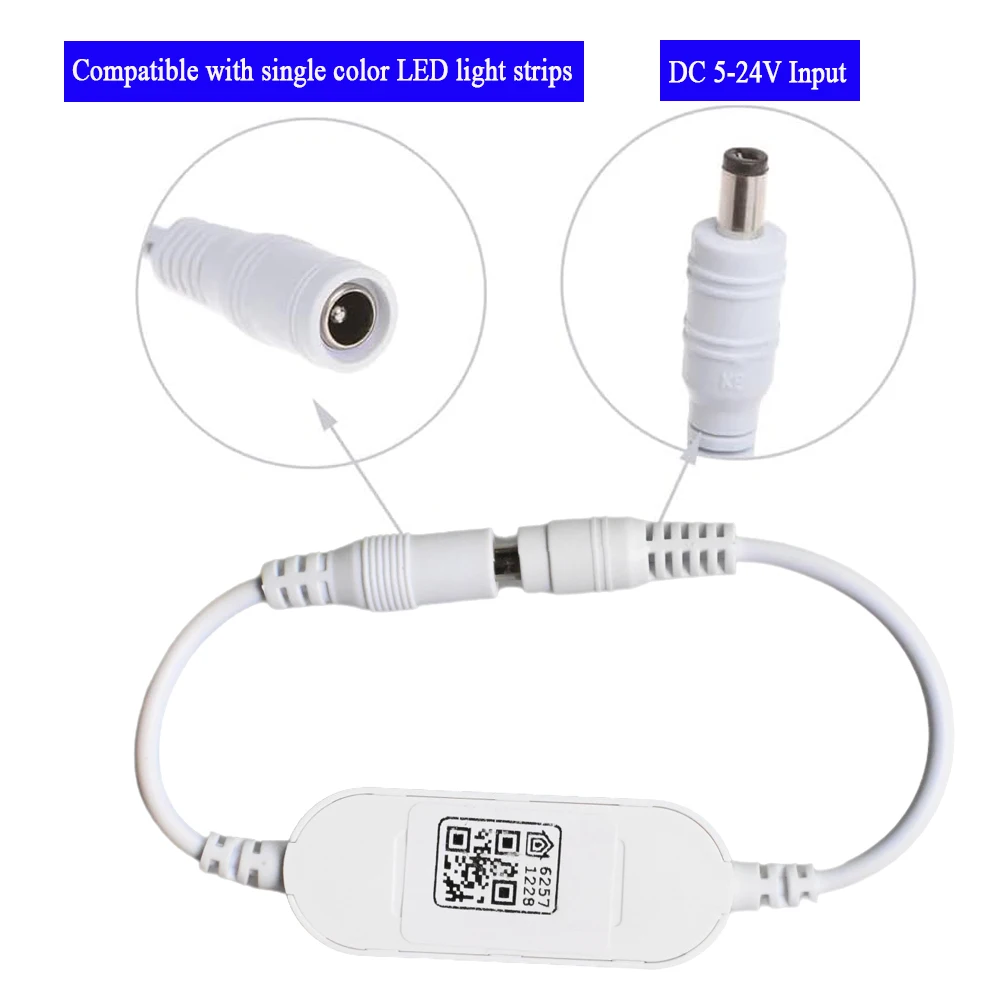 Imagem -04 - Apple Homekit-smart Led Controller Suporte Siri Controle de Voz Dimmer Cob Single Color dc 12v 24v 5050 2835