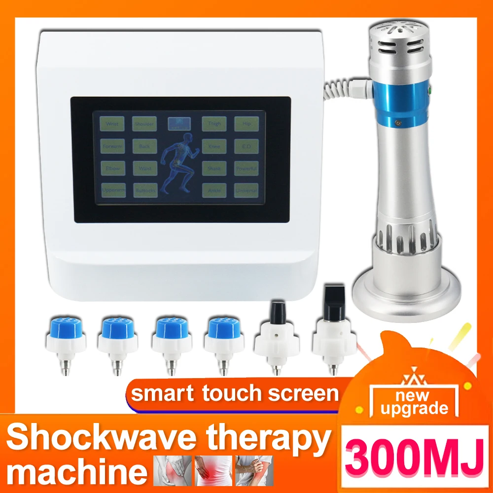 

Physiotherapy Shock Wave Device 300MJ ED Shockwave Therapy Machine For Plantar Fascitis Pain Relief Body Muscle Relax Massager