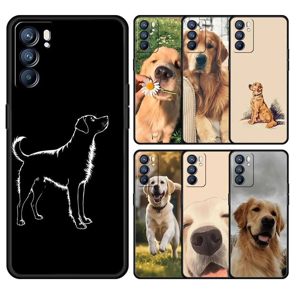 

Phone Case For Oppo Find X6 Pro X5 Reno7 Reno6 Pro 5G A54 A53 A52 A9 A15 A95 A17 A16 A74 A57 A31 Cover Labrador Retriever dog