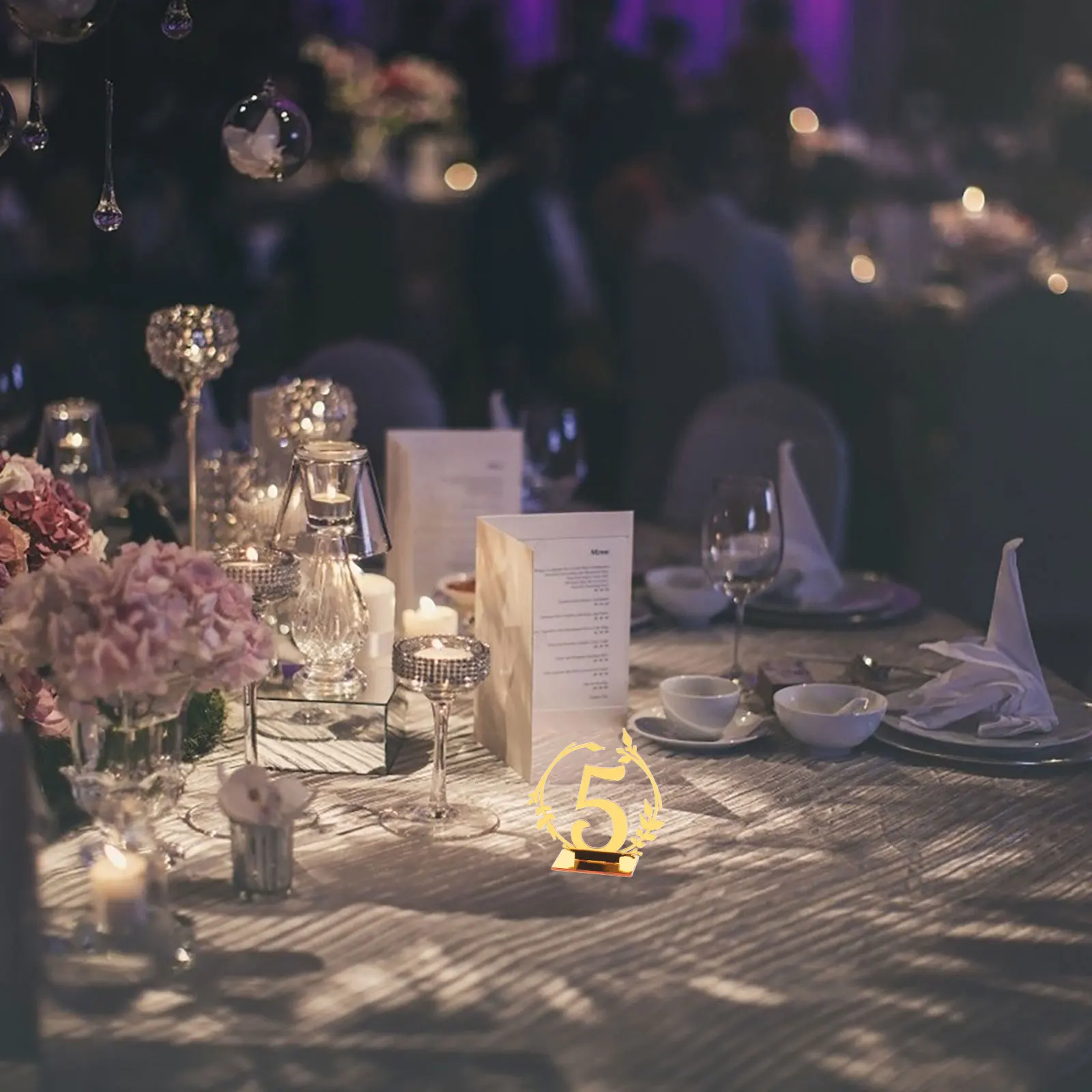 

10Pcs Acrylic Table Numbers Wedding Party Decor Elegant Number Signs for Banquets Receptions Acrylic Table Numbers