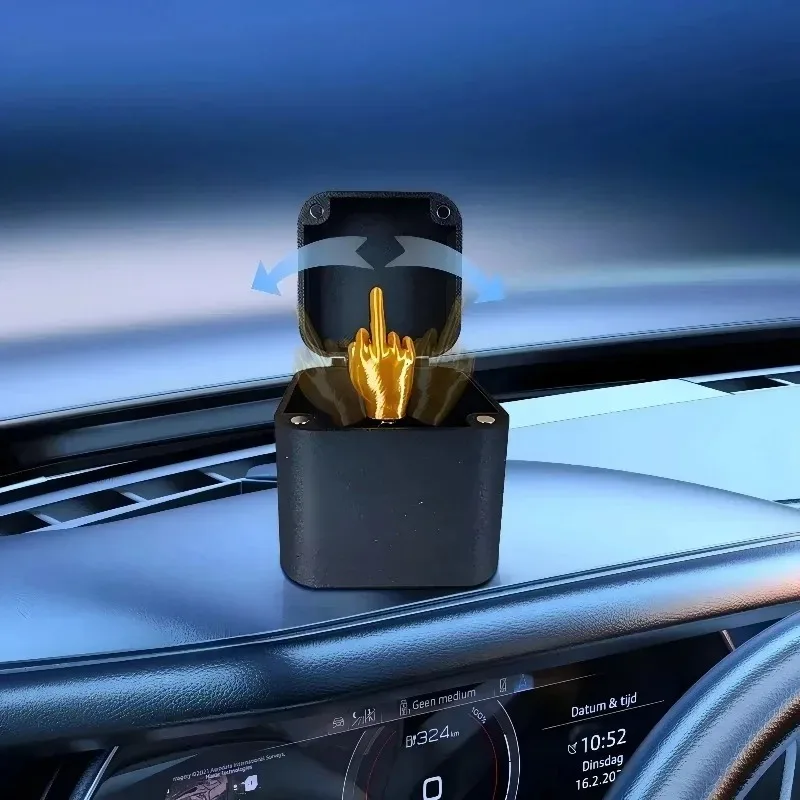 Divertente Dito Medio in Scatola, Decorazione da Scrivania, Regalo Scherzo per Halloween, Natale, Compleanno, Giocattolo Novità per Ufficio e Casa, Regalo Scherzoso