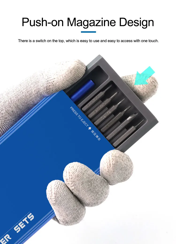 SUNSHINE SS-5118 25 in 1 High Performance Precision Magnetic Bits Screwdriver Set For iPhone Repair Disassembly Opening Tool