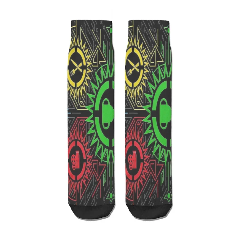 Game Theory 10th Anniversary  Straight Socks Male Mens Women Spring Stockings Polyester Printed