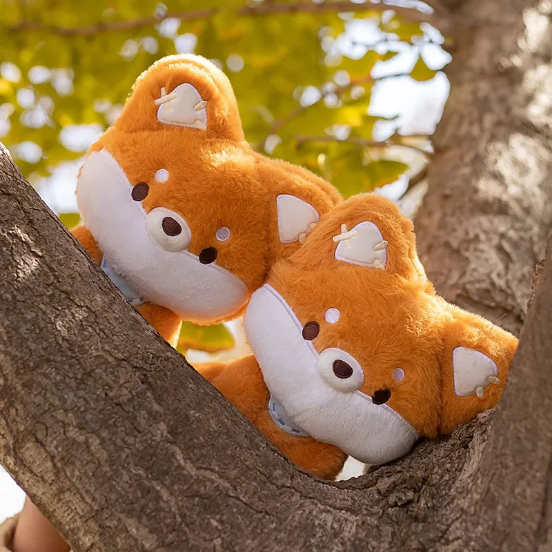 23cm New Kawaii Big Tail Fox Plush Toys Cartoon Stuffed Animal Lovely Soft Cuddly Baby Plushie Doll Toy for Girls Gift Decor