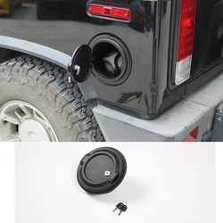 For Hummer H2 2003-2009 Aluminium Alloy Car Oil Fuel Tank Cap With Key Lock Cover Stickers Car Accessories