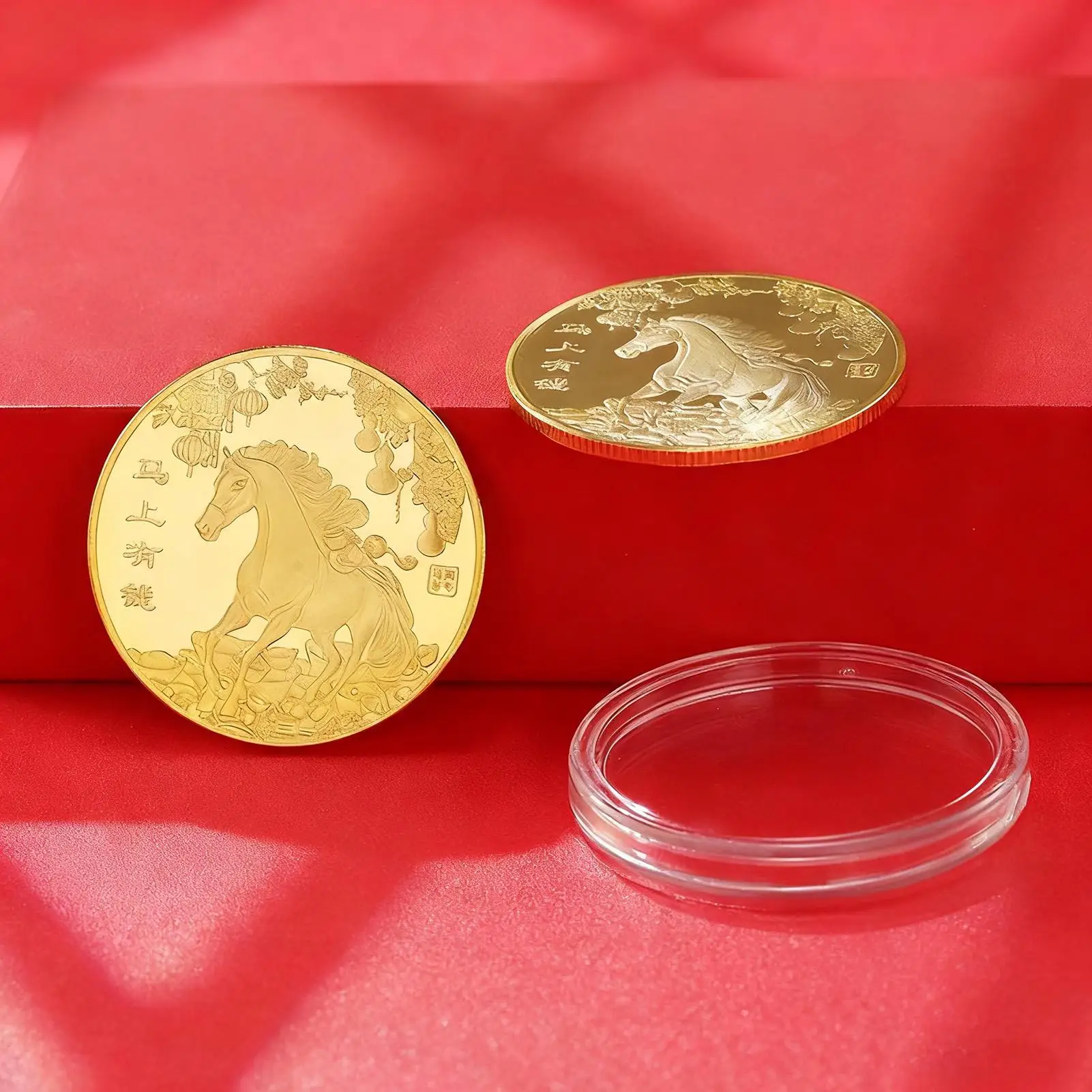 Commemorative Coin Souvenir Collectible Horse Tokens Collectible Souvenir For Friends Women Men Kids Christmas Holiday Easter
