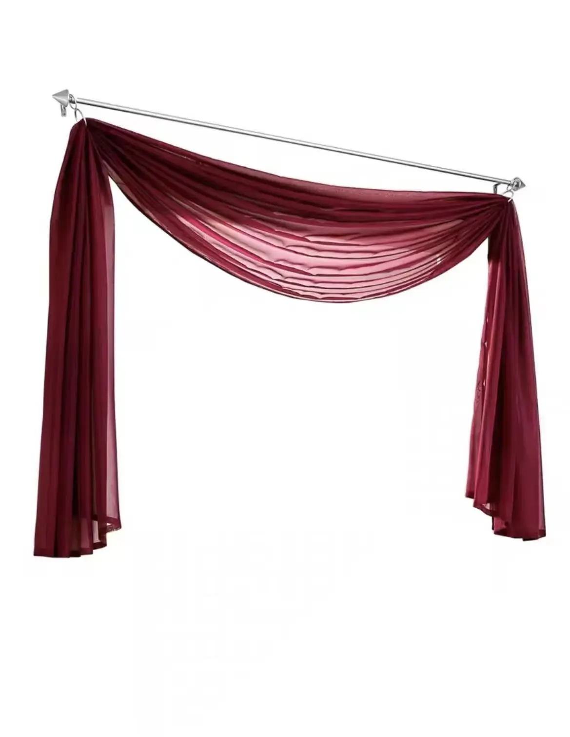 Rust Chiffon Wedding Arch Draping Fabric Terracotta Solid Drapery Ceremony Reception Backdrop Curtain Party Swag Decor