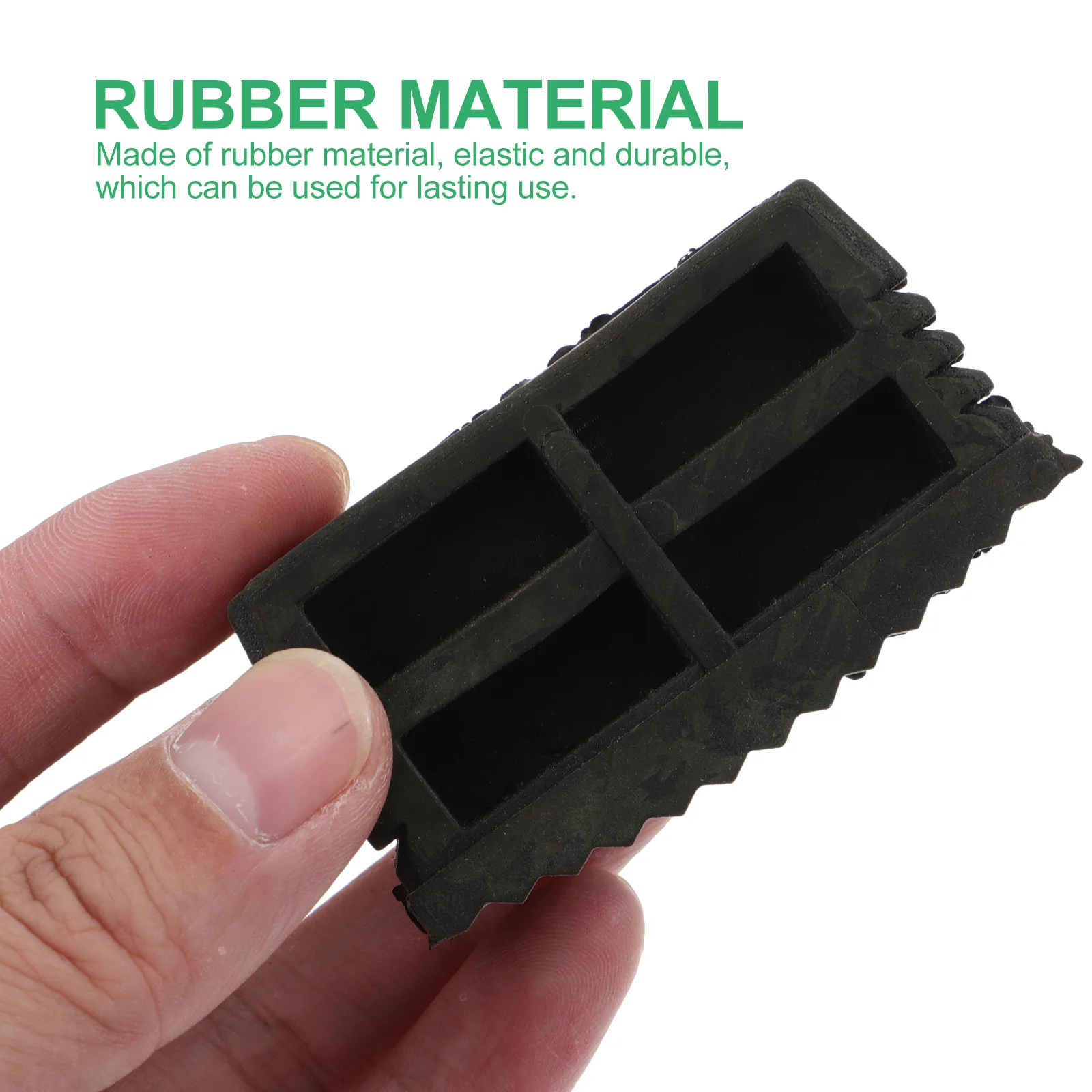 4 قطعة حامي القدمين منصات مطاطية غير قابلة للانزلاق حامي الأرض يغطي لخشب بلاط السجاد دائم للطي سلم قدم حصيرة زلق برهان #4