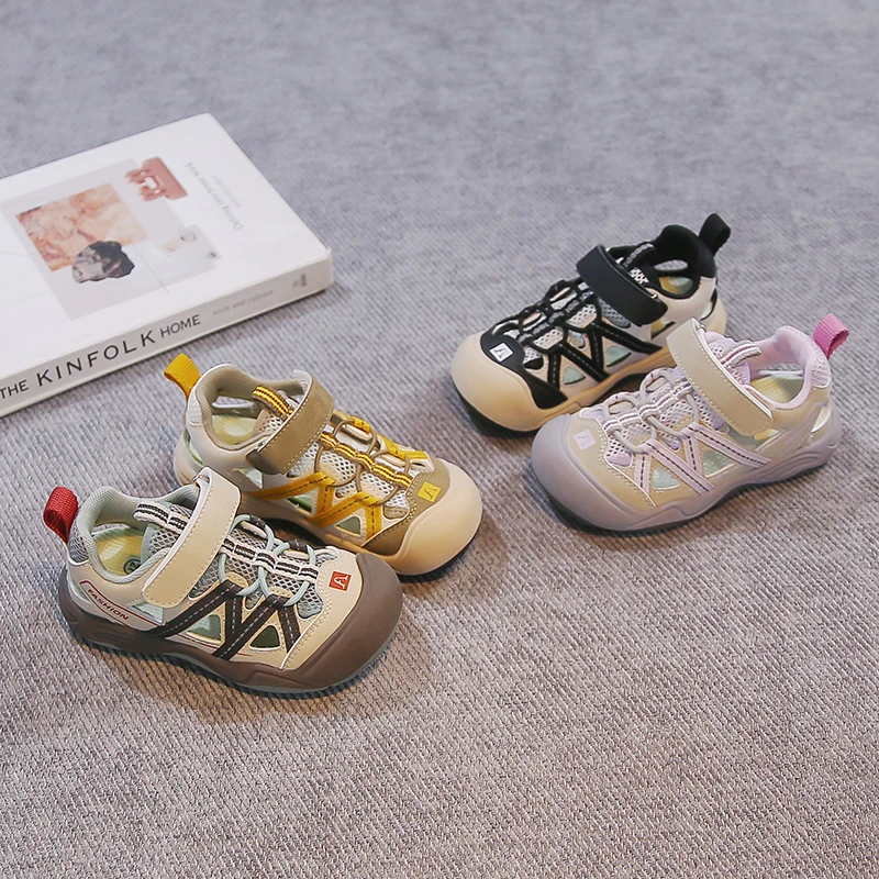 

Retro Style Children Sneakers Boys Girls Sports Shoes Lightweight Wear-resistant Sole Breathable Design For Outdoor And Daily