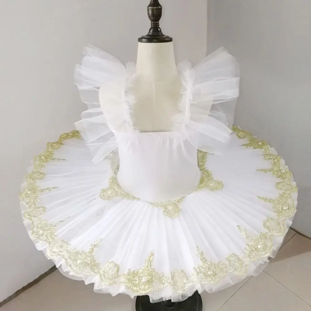 Robe de Ballet pour enfants, lumière Led, à paillettes, lac des cygnes, Tutu, robe de soirée, Costumes de danse modernes pour enfants