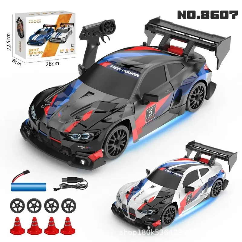 

RC Mini Remote Control Racing 2.4G 4WD High Speed Drift Car AE86 Charging Remote Control Car GTR Simulation Car Model