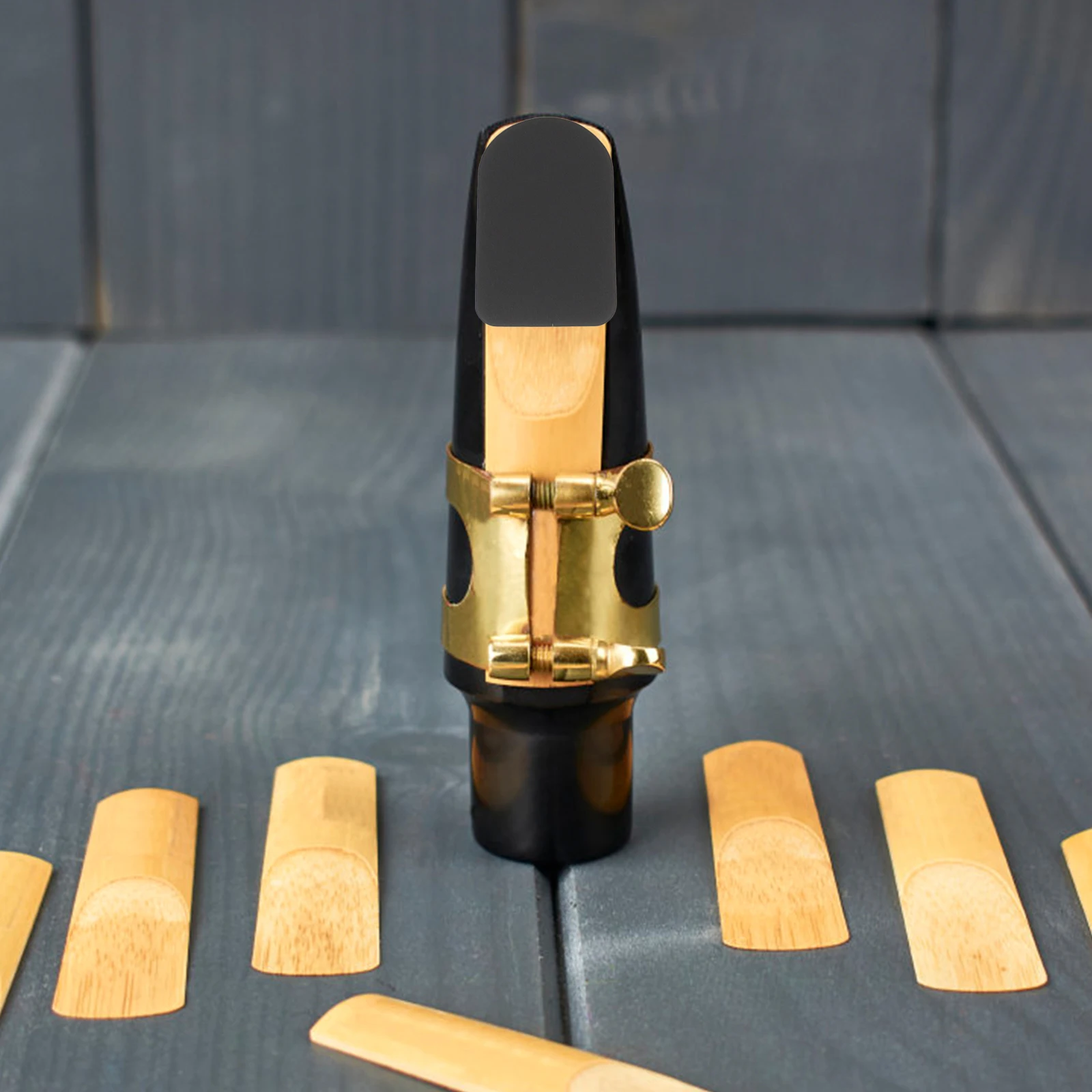 

10Pcs Black Alto Saxophone Mouthpiece Pad 0.5Mm Clarinet Cushion Accessories