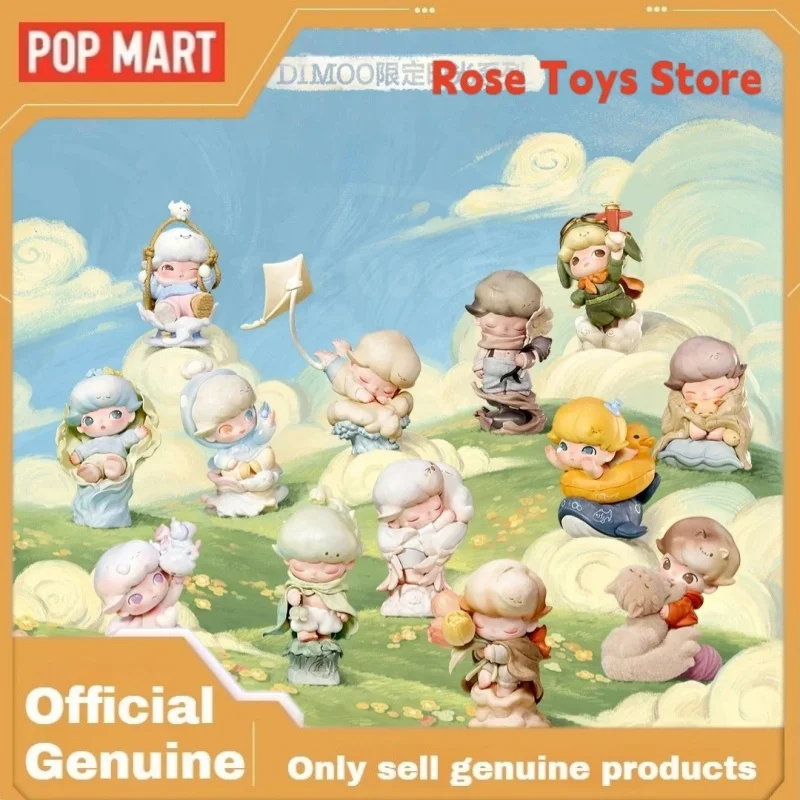

Подлинная POPMART, подлинная серия Dimoo Limited Time, слепая коробка, игрушки, милая фигурка куклы Dimoo, загадочная коробка, подарок на день рождения для подруги