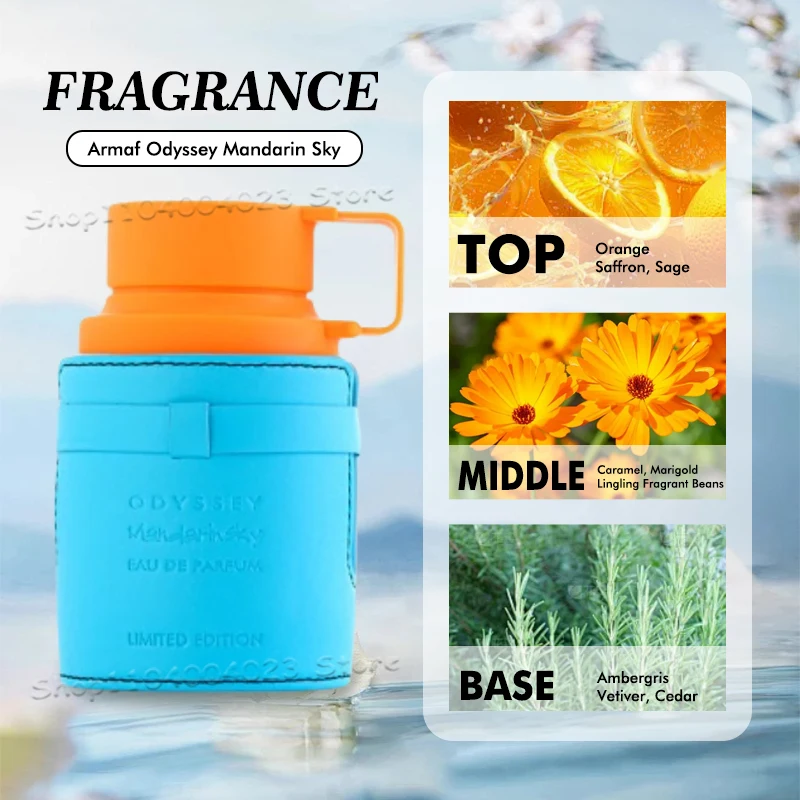 100 مل عطر أرماف أوديسي ماندارينسكي إصدار محدود للرجال الشرق الأوسط أو دو برفوم عطر عربي أصلي للنساء