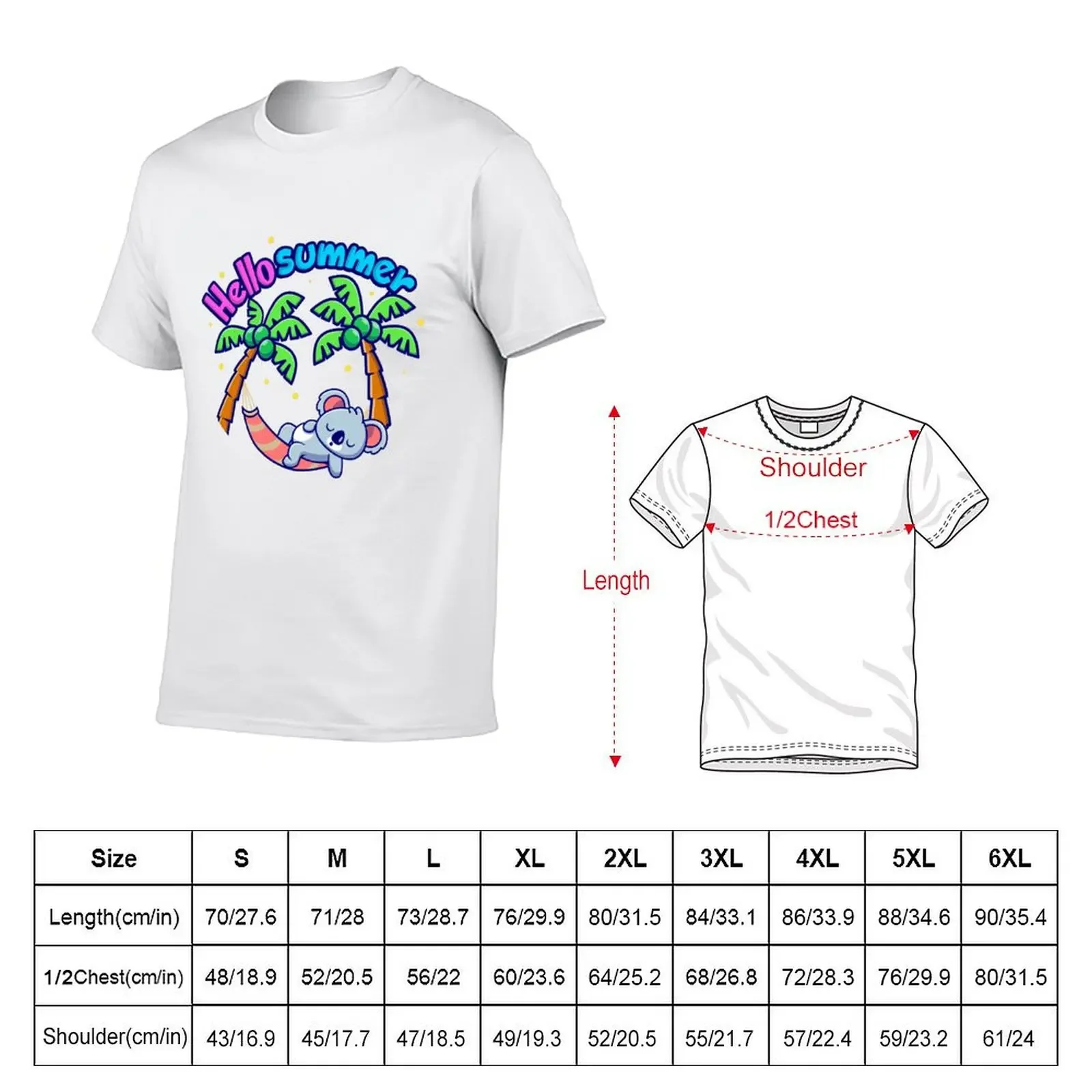 Fun summer hammock I palm tree koala I vacations T-Shirt oversized boys whites mens graphic t-shirts anime