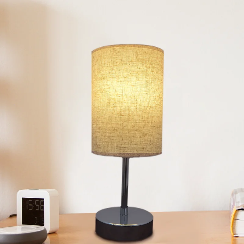Factory Wholesale Bedroom Indoor Lighting Desk Led Lamp Touch Bedside Cylindrical Table Lamp view 5