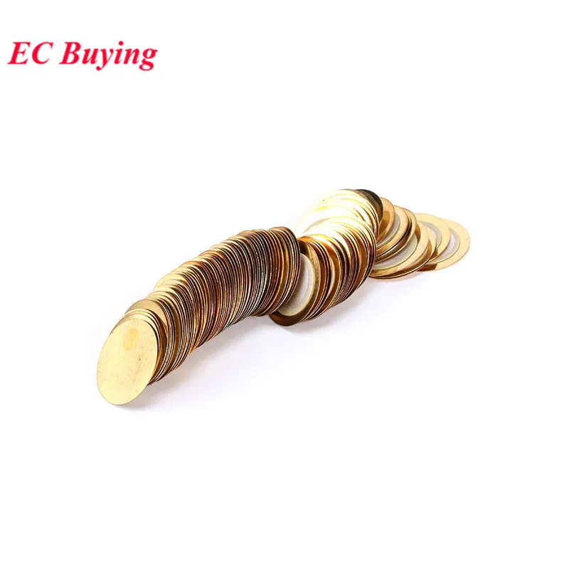 

100 шт./лот, толщина 20 мм, 0,33 мм, медный пьезодиск для зуммера, датчик давления, динамик для Arduino, DIY, электронный