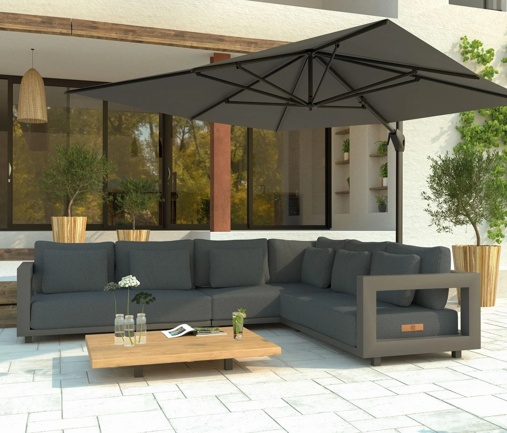 

Manufacturer Wholesale Complete Set of Sofas, Aluminum Outdoor Furniture, Waterproof Seat Cushions, Garden Sofa Sets