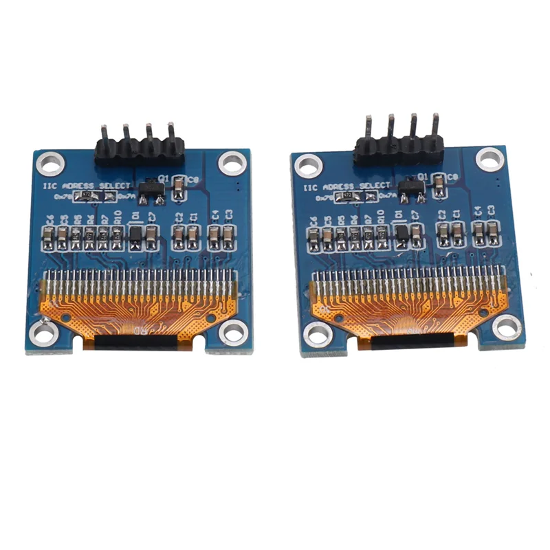 IDUD 8 pezzi modulo display OLED I2C IIC 128X64 modulo display da 0,96 pollici SSD1315 per Arduino UNO R3 STM con pin
