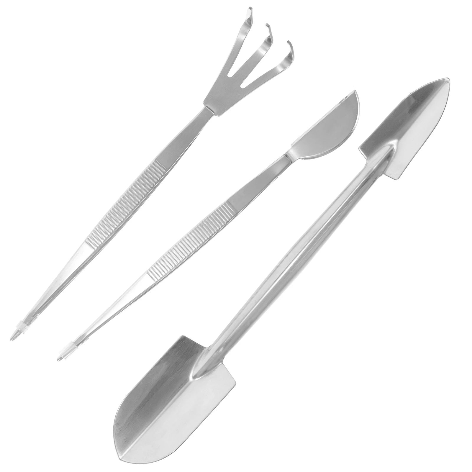 

1 set Bonsai Set Stainless Steel Tweezers Rake Scraper for Portable Multifunctional Tweezers Plants Tree Crafting Gardening