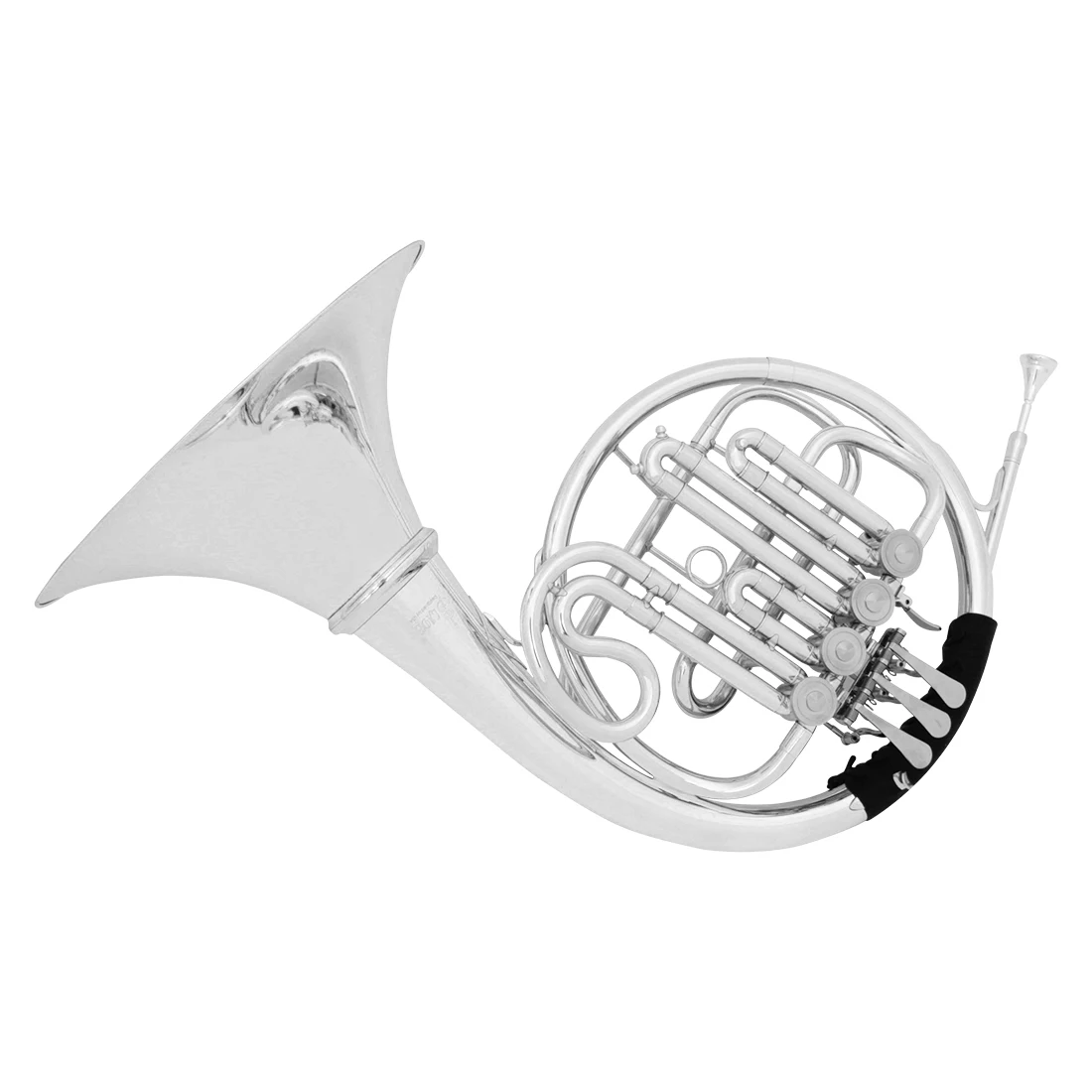 SLADE شقة 3/4 مفتاح القرن الفرنسي Bb النحاس سبليت الجسم الذهب المهنية الفرنسية القرن جرس كبير النحاس أداة نحاسية مع أجزاء #4