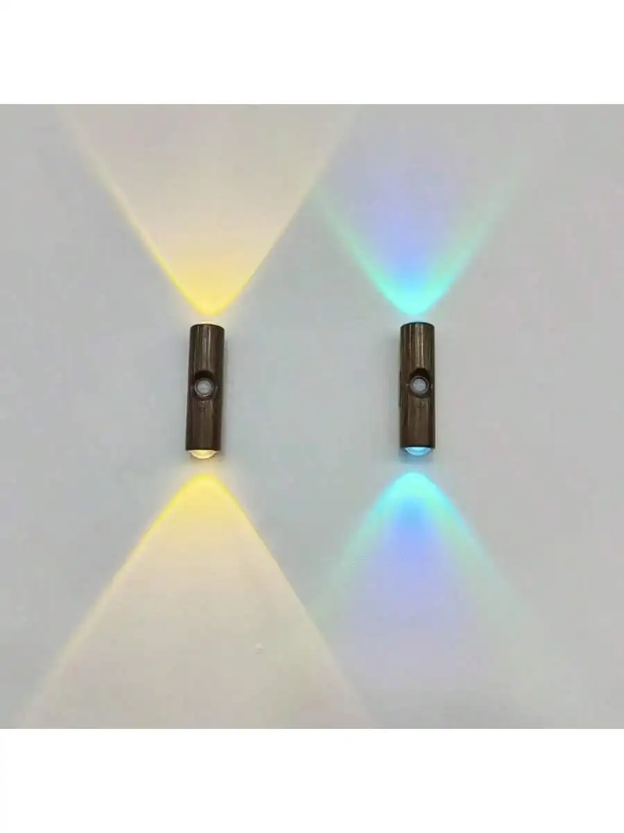 New Magnetic Wall Light Charging Night Light Intelligent Human Sensing Light Self Adhesive Hill Double Cat Eye Atmosphere Light
