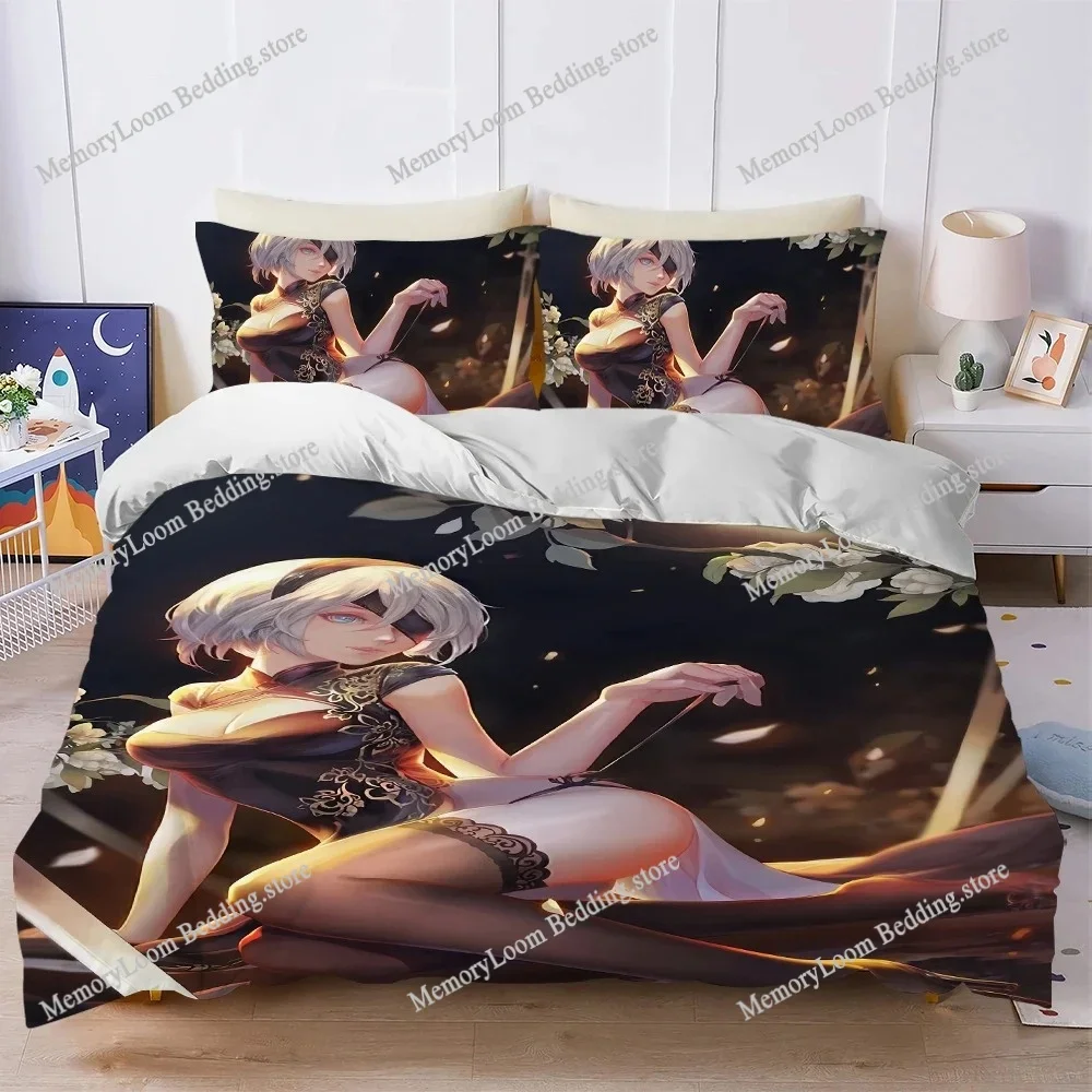 Classic Game N-NieR Automata Duvet Cover Set Home Style Bedding Soft Laundry Cotton Bed Student Dormitory Gift Home Textile
